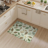 Brown and Tan Leaf Vine Area Rug