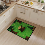 Whimsical Tree Stump Forest Kids Area Rug