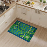 Kids Town Road Map Play Rug