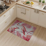 Vibrant Pink Flamingo Tropical Area Rug