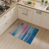 Vibrant Horizontal Multi-color and Patterns Vibrant Multi-Color Horizontal Stripe Area Rug