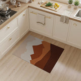 Layered Terracotta Mountains Area Rug