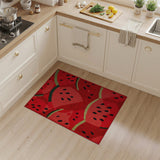Multi-color and Patterns Vibrant Watermelon Slice Area Rug