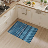 Blue and Teal Blue Teal Geometric Area Rug