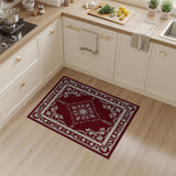 Elegant Red Persian Rug with Ornate Floral Borders