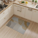 Fluid Beige Abstract Area Rug