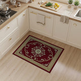 Red Opulent Red Persian Medallion Area Rug