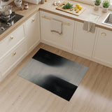 Abstract Black White Halftone Area Rug