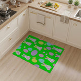 Whimsical Easter Bunny Eggs Cartoon Area Rug