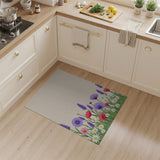Wildflower Border Floral Area Rug