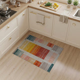 Vibrant Multi-Color Block Stripe Area Rug