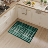 Teal Grid Geometric Area Rug