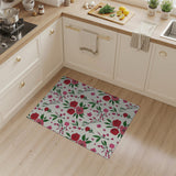 Pink Roses Floral Vintage Area Rug