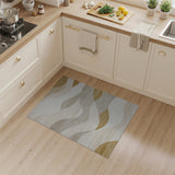 Abstract Area Abstract Wave Beige Neutral Area Rug