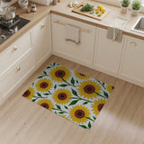 Sunflower Field Area Rug - Vibrant Yellow Floral