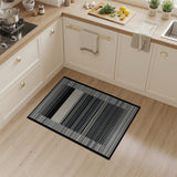 Geometric Modern Black and White Modern Black White Striped Geometric Area Rug