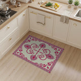 Ornate Red Palmette Persian Area Rug