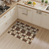 Brown Passport Medallion Area Rug