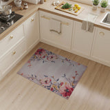 Blush Pink Blush Peony Floral Vintage Area Rug