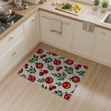 Cherry Tomato Starburst Fruit Pattern Rug