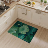 Verdant Lotus Leaves Area Rug