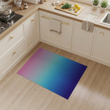 Pink to Navy Ombre Striped Area Rug