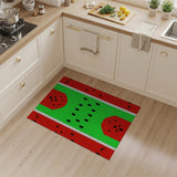 Watermelon Slice Fruit Pattern Area Rug