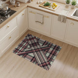 Pink Plaid Geometric Modern Area Rug