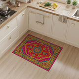 Multi-color and Patterns Vibrant Pink Persian Medallion Area Rug