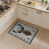Geometric Deer Head Southwestern Rug