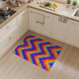 Vibrant Chevron Zigzag Multi-Color Area Rug
