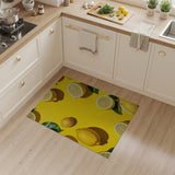 Vibrant Lemon Slices Yellow Area Rug
