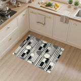 Abstract Area Grey Abstract Striped Area Rug