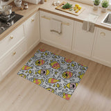 Playful Yellow Cartoon Egg Area Rug