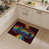 Rainbow Supercar Area Rug