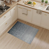Navy Ombre Geometric Trellis Area Rug