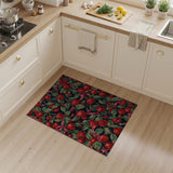 Red Cherry Clusters Area Rug