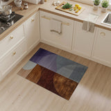 Abstract Geometric Semi-Circle Area Rug