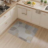 Abstract Neutral Shapes Beige Area Rug