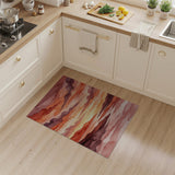 Watercolor Sunset Landscape Area Rug
