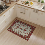 Traditional Persian Red Floral Persian Area Rug