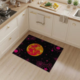 Fiery Sun Pink Mandala Area Rug