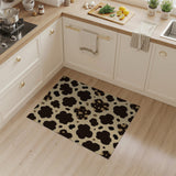 Brown Cowhide Print Area Rug