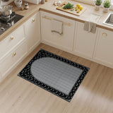 Gothic Bat Arch Black White Rug