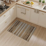 Brown and Tan Beige Tan Striped Woven Area Rug