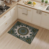 Vintage Floral Mandala Area Rug