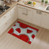 Cheerful Watermelon Slices Fruit Pattern Area Rug