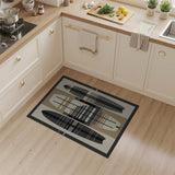 Geometric Surfboard Trio Area Rug