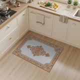 Ornate Gold Border Persian Rug