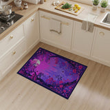 Purple Enchanted Forest Moonlit Area Rug